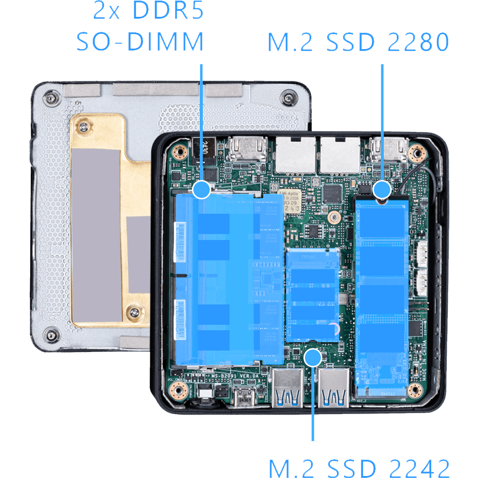 Mini PC MSI Cubi NUC AI 1UMG-019BEU - 936-B20911-019 - photo 11