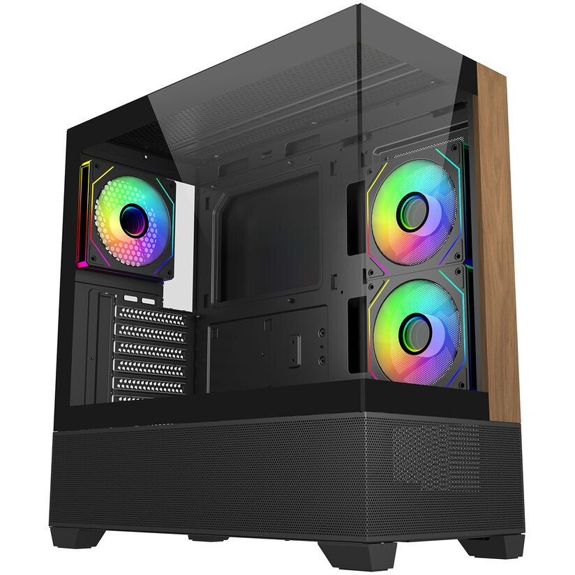 case Cooler Master Elite 690 Wood Black (E690-KHNN-S00)