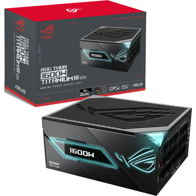 Power Supply 1600W ASUS ROG THOR Titanium III EVO (ROG-THOR-1600T3-GAMING-EVO) - 90YE00VB-B0NA00 - photo 11