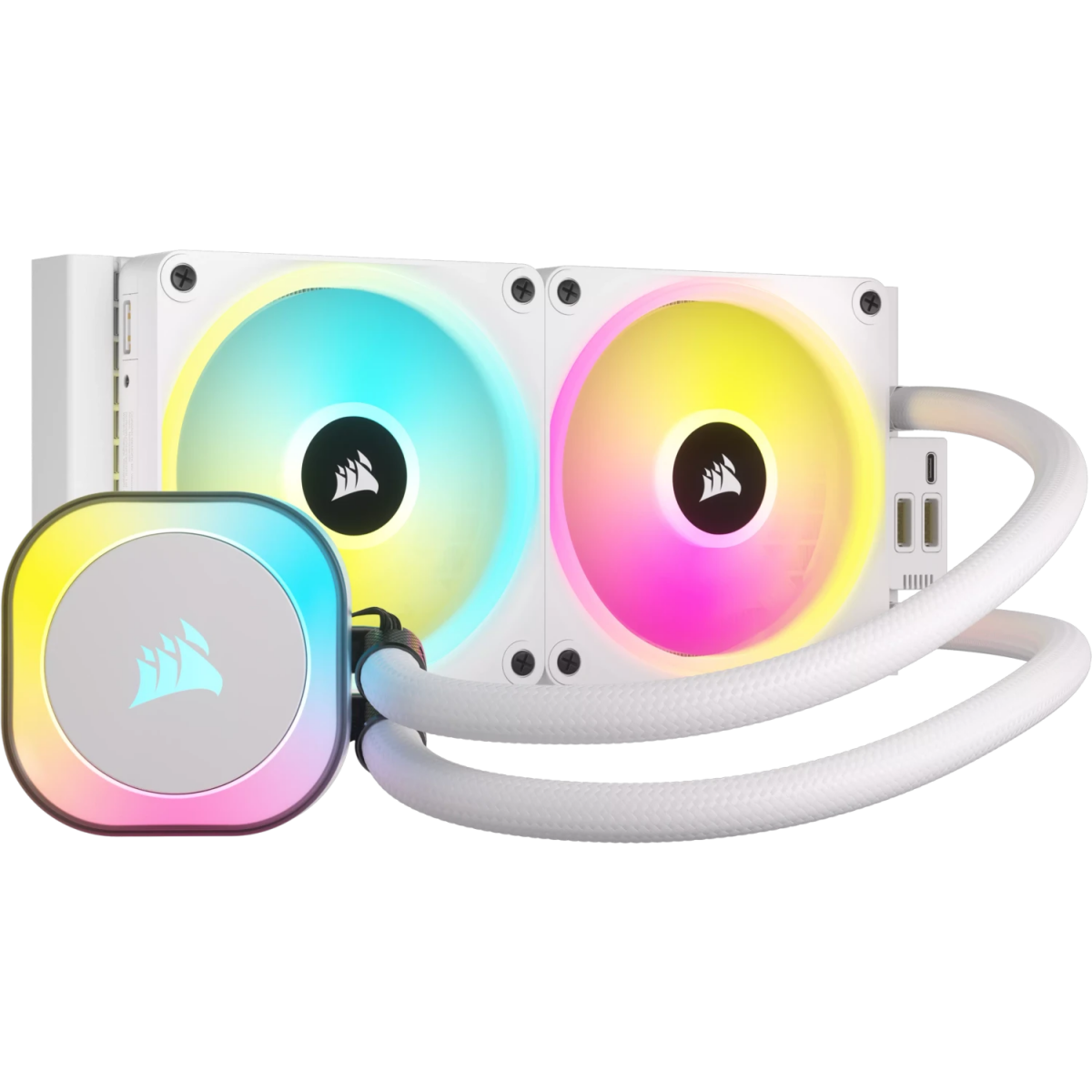 Liquid cooling system Corsair iCUE LINK H100i RGB White (CW-9061005-WW) - photo 3