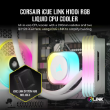 Liquid cooling system Corsair iCUE LINK H100i RGB White (CW-9061005-WW)