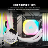 Liquid cooling system Corsair iCUE LINK H100i RGB White (CW-9061005-WW)