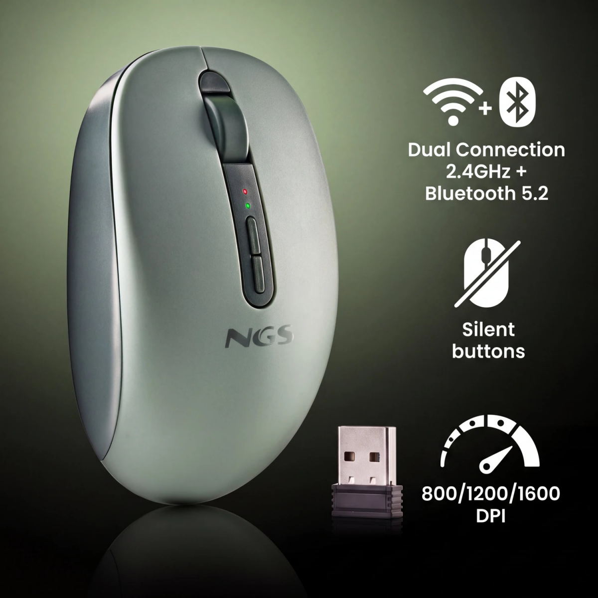 Mouse NGS Fog Dual Green - FOGDUALGREEN - photo 6