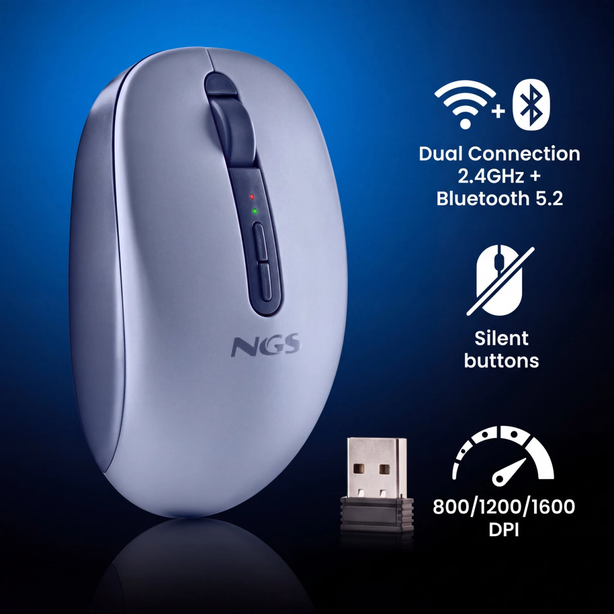 Mouse NGS Fog Dual Blue - FOGDUALBLUE - photo 8