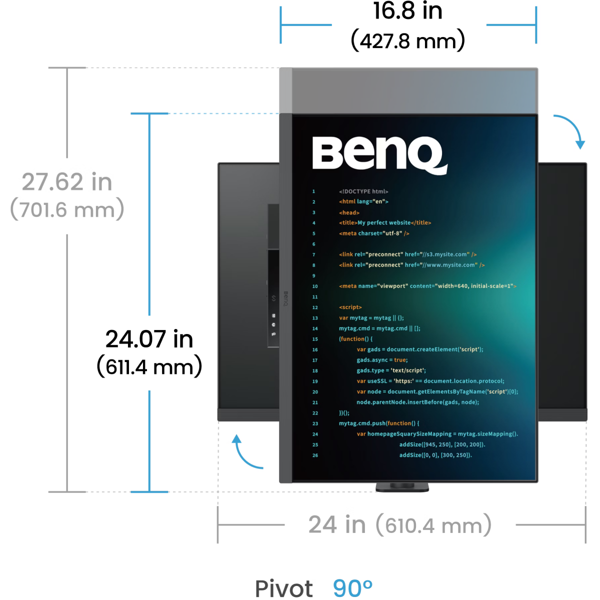 Monitor BenQ 28" RD280UA - photo 18