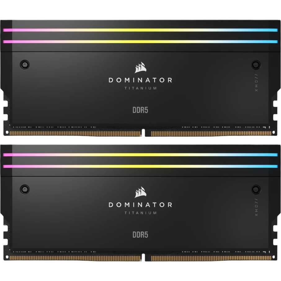 Mémoire vive 32GB DDR5 6400MHz Corsair Dominator Titanium RGB (CMP32GX5M2B6400C32) (2x16GB KIT)