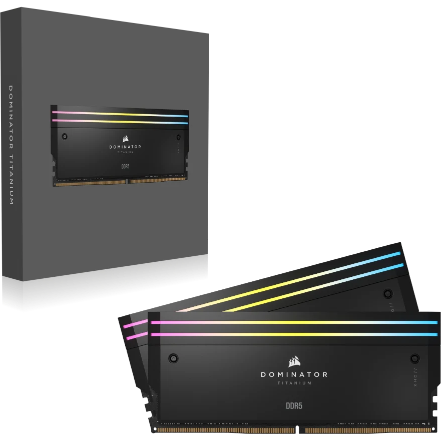 Mémoire vive 32GB DDR5 6400MHz Corsair Dominator Titanium RGB (CMP32GX5M2B6400C32) (2x16GB KIT) - photo 7