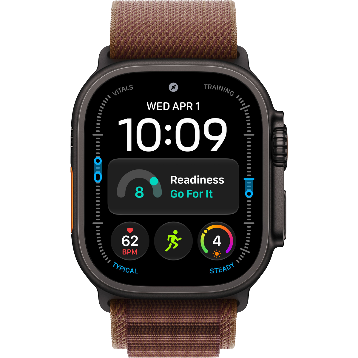 Smart Watches Apple Watch Ultra 4 49mm 5G Black Titanium Case with Burgundy Alpine Loop M (MJC14QF/A) - photo 2