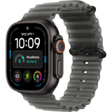 Montres connectées Apple Watch Ultra 4 49mm 5G Black Titanium Case with Translucent Black Ocean Band (MJAY4QF/A)