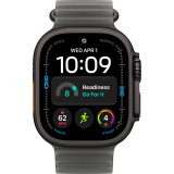 Montres connectées Apple Watch Ultra 4 49mm 5G Black Titanium Case with Translucent Black Ocean Band (MJAY4QF/A)