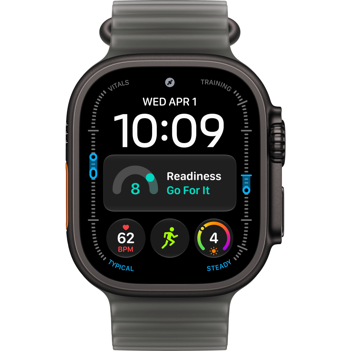 Montres connectées Apple Watch Ultra 4 49mm 5G Black Titanium Case with Translucent Black Ocean Band - MJAY4QF/A - photo 2