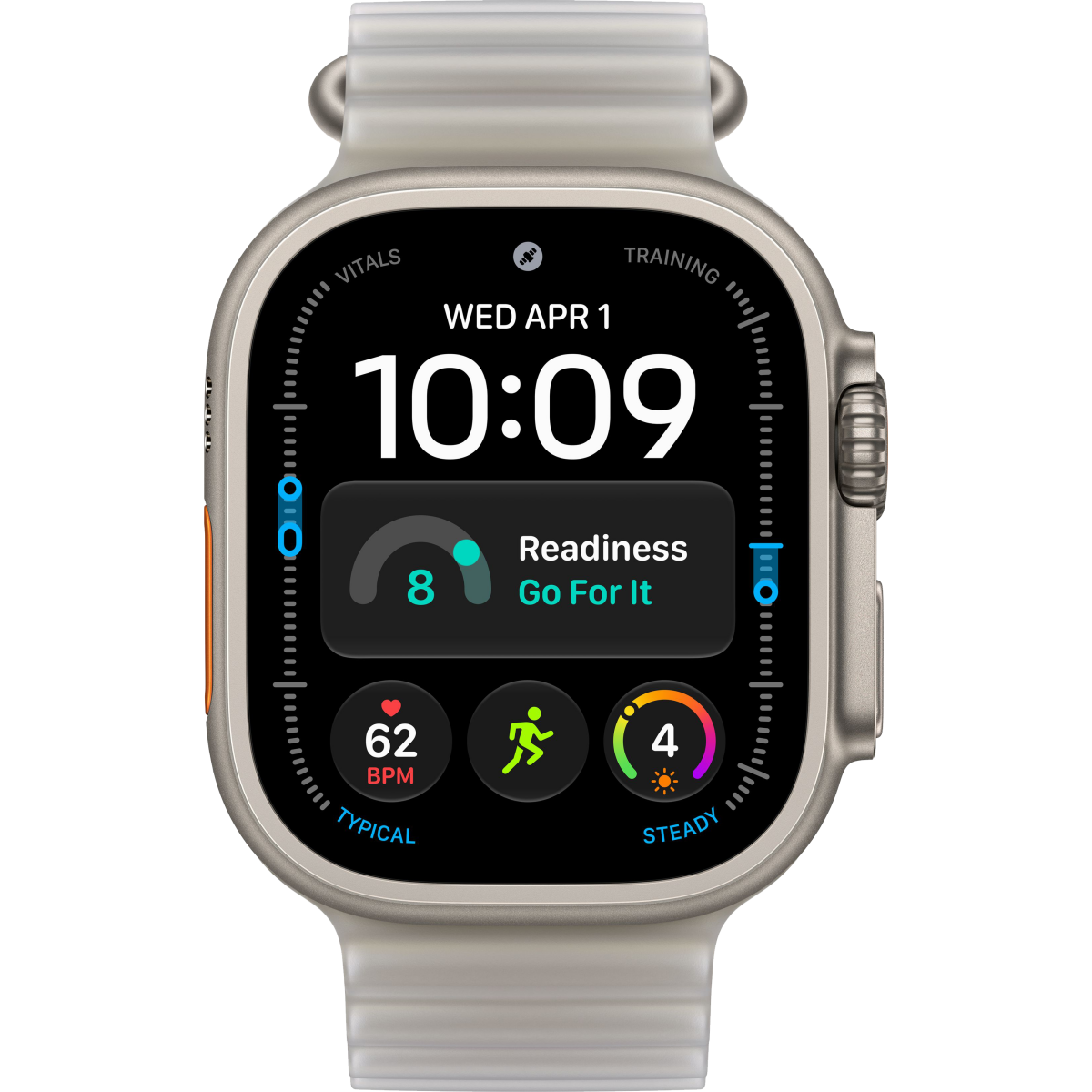Smart Watches Apple Watch Ultra 4 49mm 5G Natural Titanium Case with Translucent Grey Ocean Band - MJAD4QF/A - photo 2