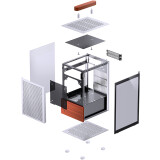 Case Jonsbo T6 Silver