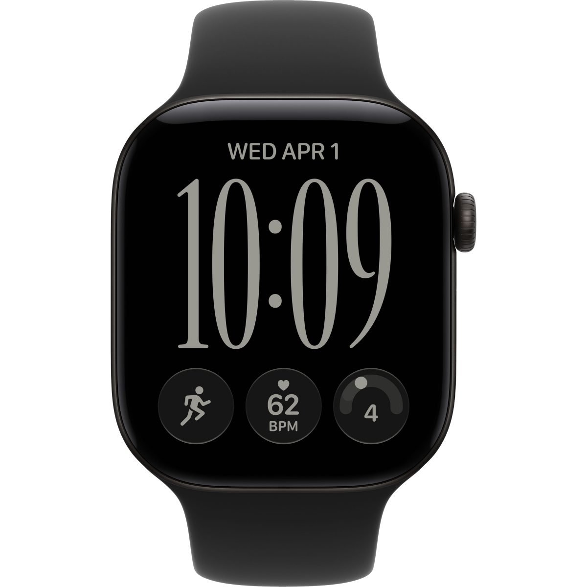 Montres intelligentes Apple Watch Series 12 46mm 5G Black Aluminium Case with Black Sport Band S/M - MJG84ZR/A - photo 2