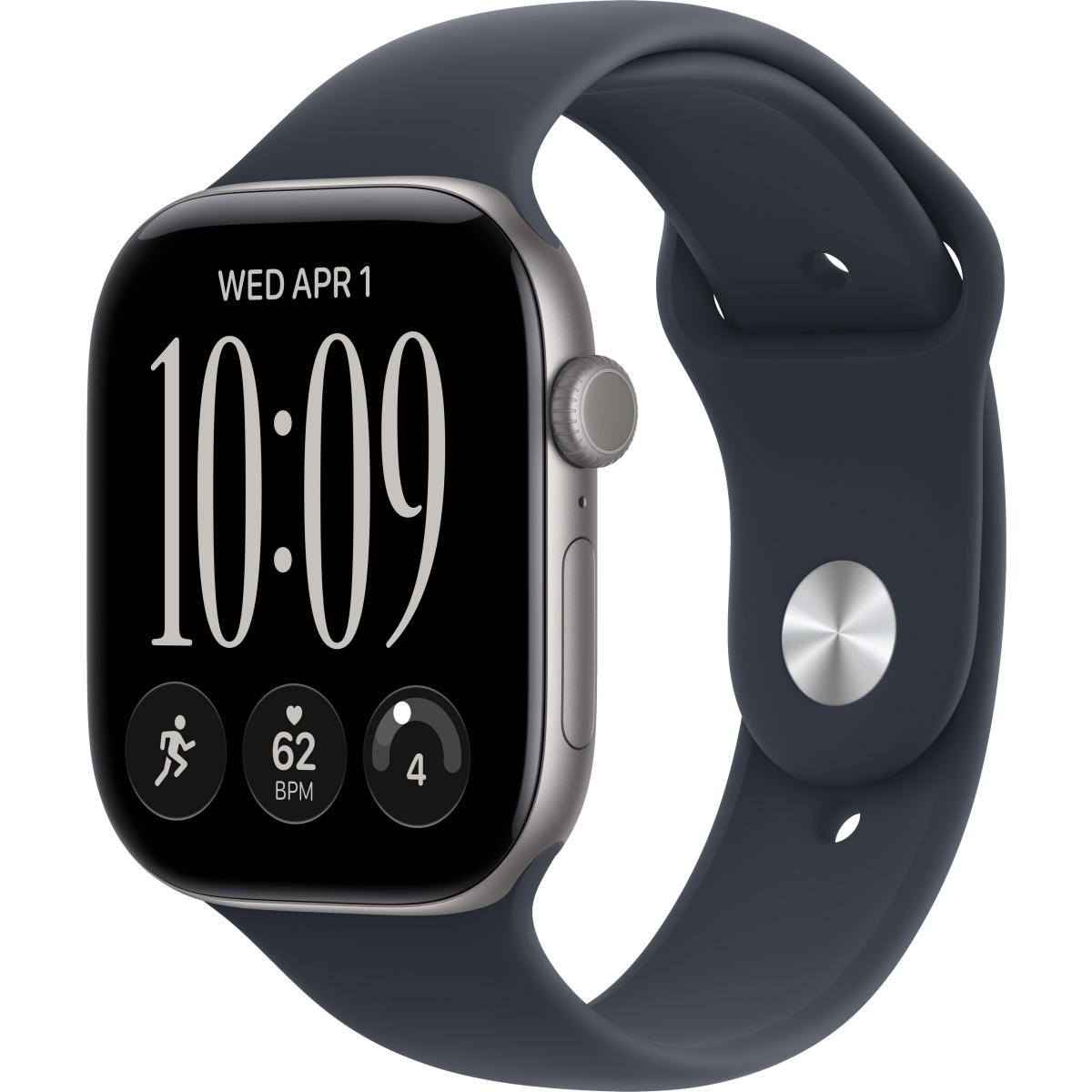 Smart Watches Apple Watch Series 12 46mm Space Gray Aluminium Case with Navy Blue Sport Band M/L (MJEJ4ZR/A)
