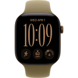 Montres connectées Apple Watch Series 12 46mm Dark Bronze Aluminium Case with Olive Sport Band S/M (MJEQ4ZR/A)