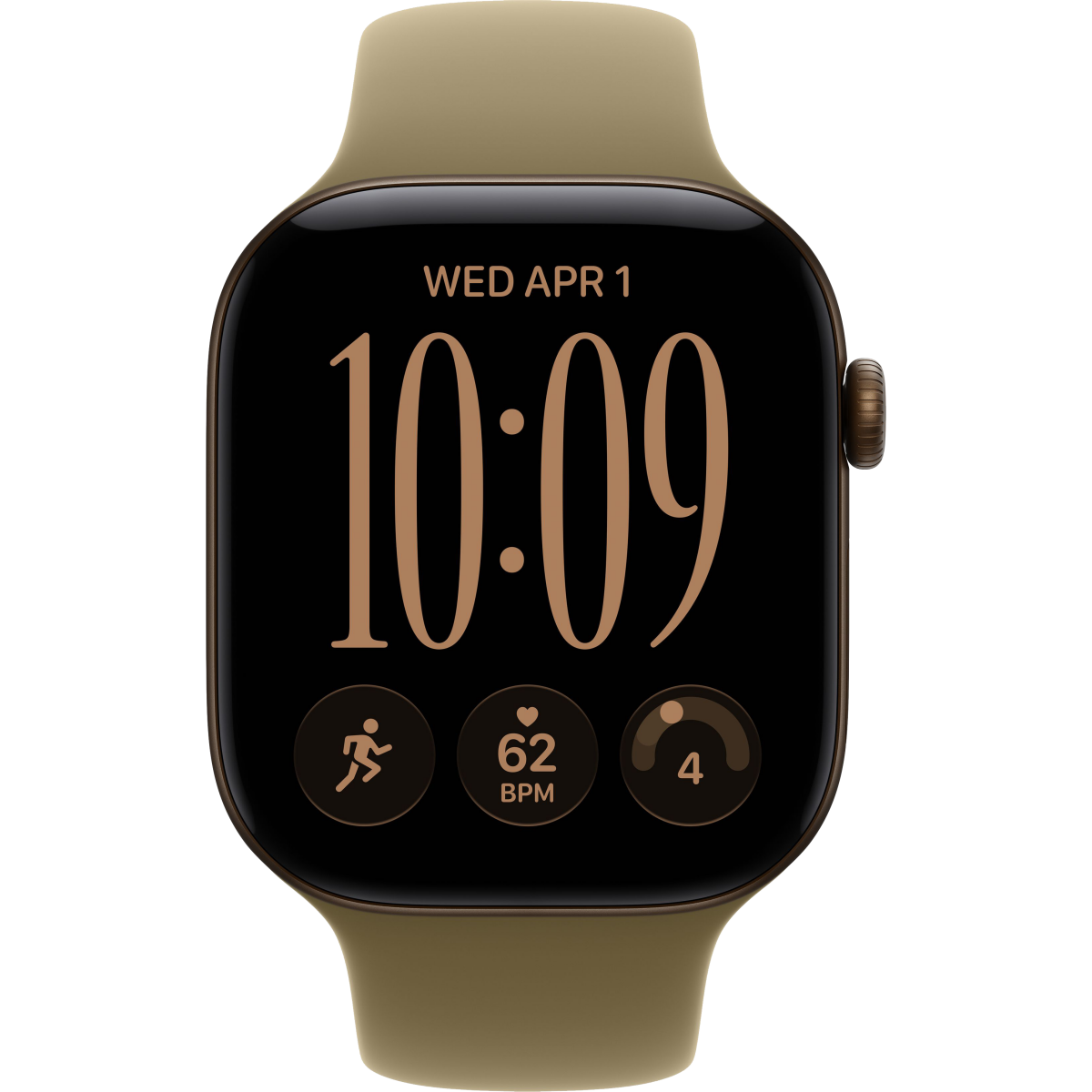 Montres connectées Apple Watch Series 12 46mm Dark Bronze Aluminium Case with Olive Sport Band S/M - MJEQ4ZR/A - photo 2
