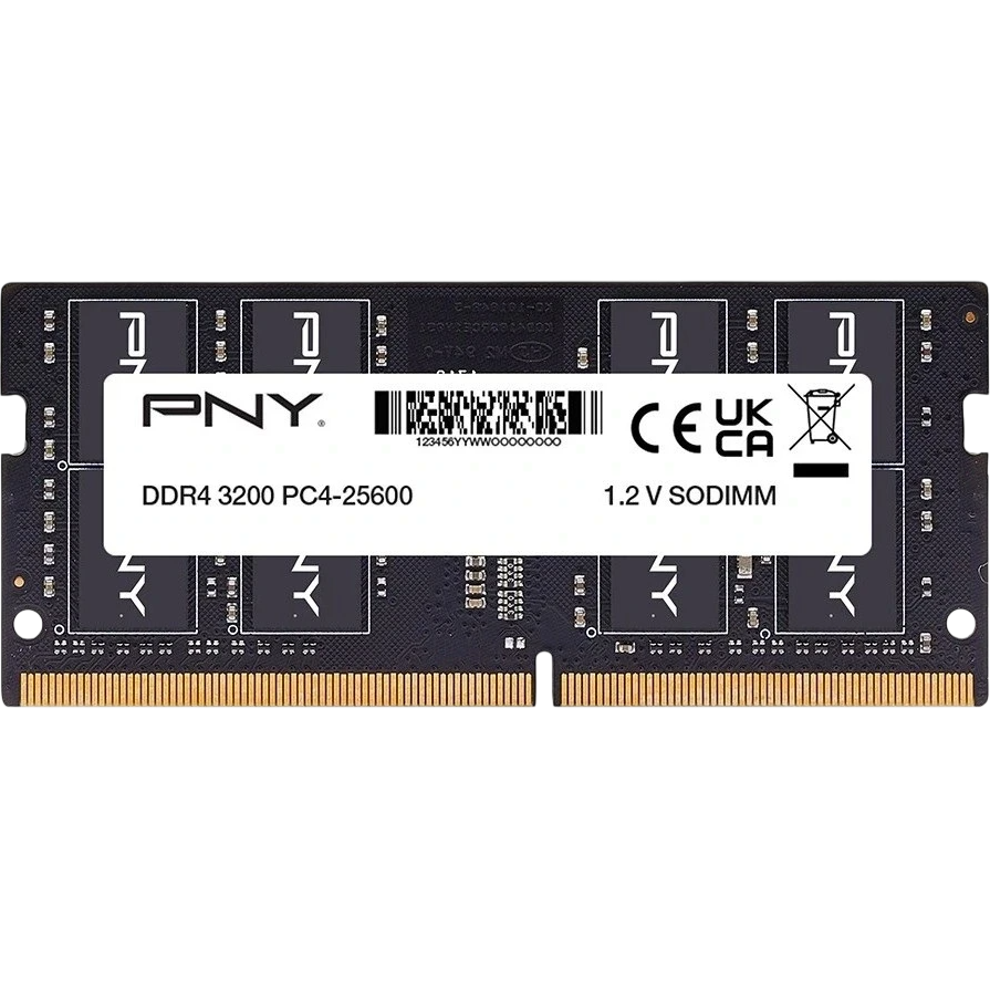 Mémoire vive 32GB DDR4 3200MHz PNY Performance SO-DIMM (MN32GSD43200-SI) OEM