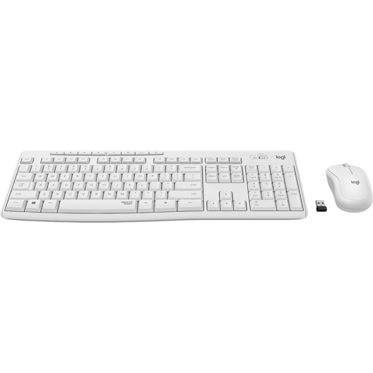 Keyboard + Mouse Logitech MK295 Silent Wireless Combo White (920-009820) - photo 2