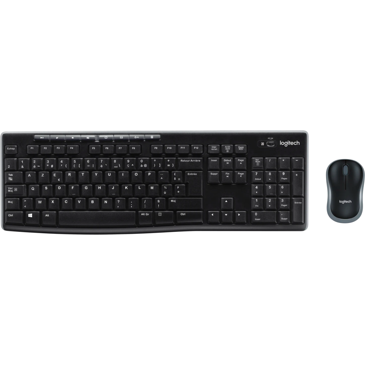 Keyboard and mouse Logitech Wireless Combo MK270 Black (920-004518/4509/3381) - 920-004510