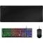 Keyboard + Mouse + Mouse Pad Mars Gaming MCPX RGB Black - MCPXB