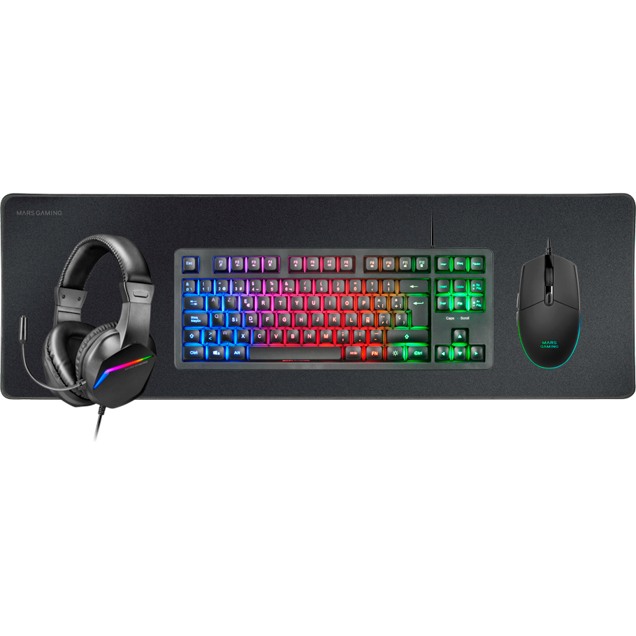 Keyboard + Mouse Mars Gaming MCP-RGB3 Black - MCPRGB3 - photo 2