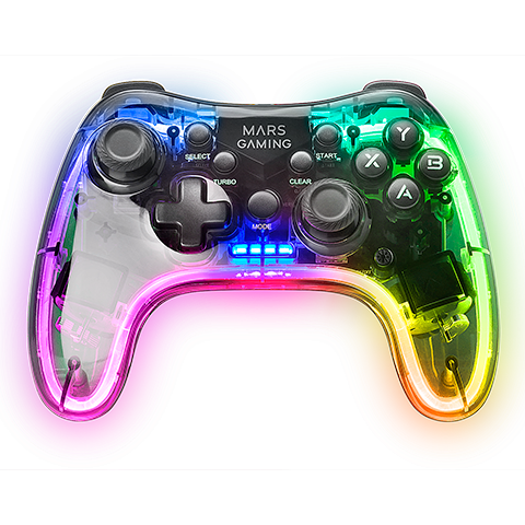 Gamepad Mars Gaming MGP-24 RGB Transparent - MGP24 - photo 3