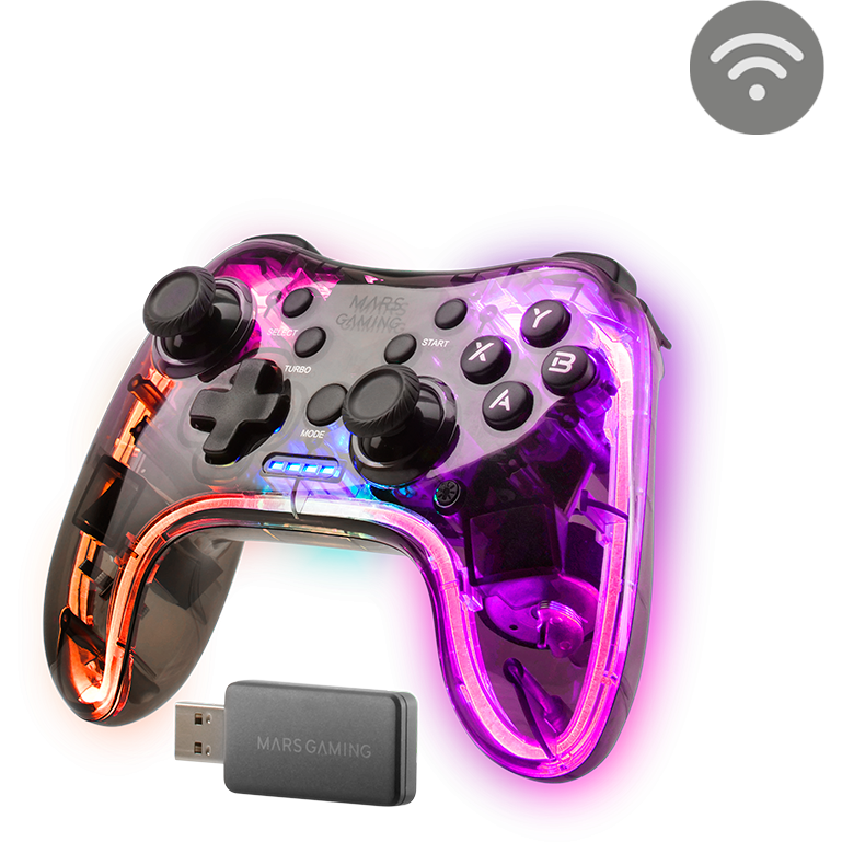 Gamepad Mars Gaming MGP-24 RGB Transparent - MGP24 - photo 5
