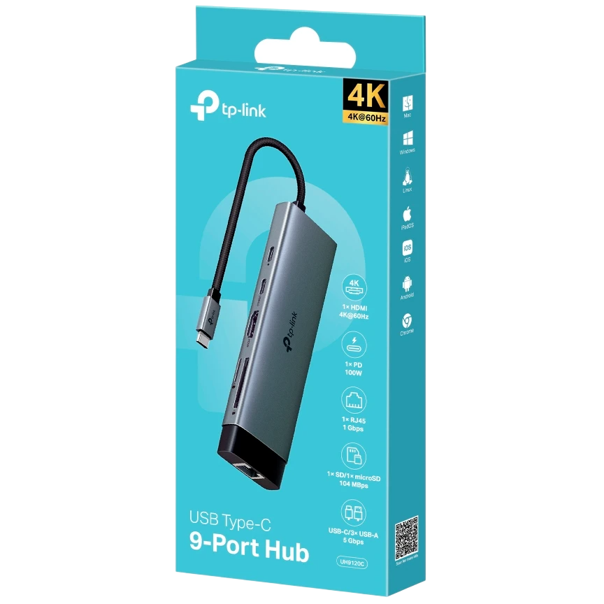 Docking station TP-Link USB Type-C 9-in-1 Hub - UH9120C - photo 4