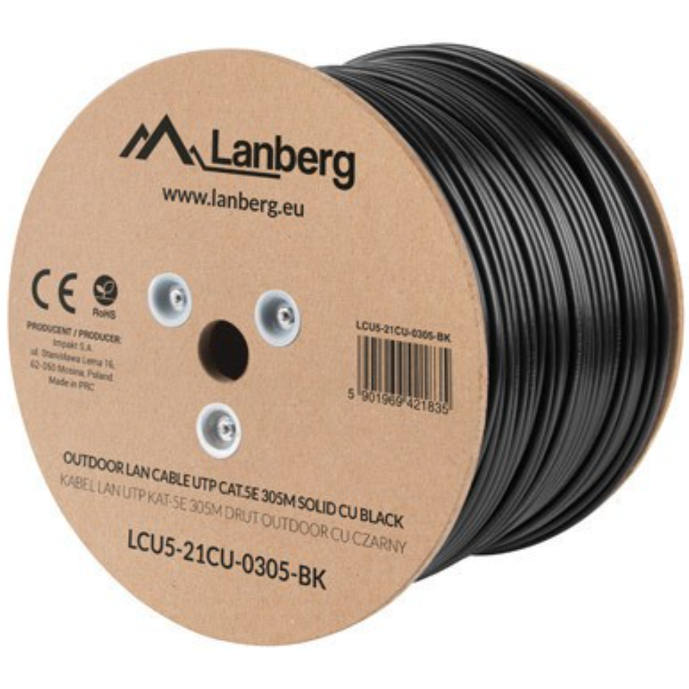 Baie Lanberg LCU5-21CU-0305-BK, 305m
