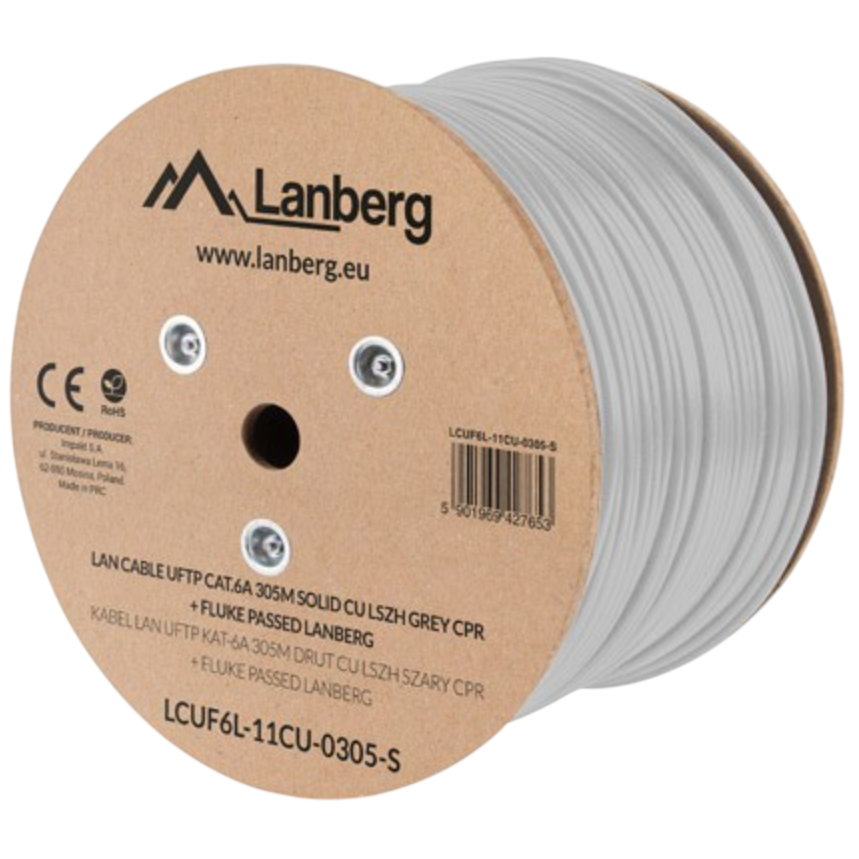 Couronne de câble Lanberg LCUF6L-11CU-0305-S, 305m