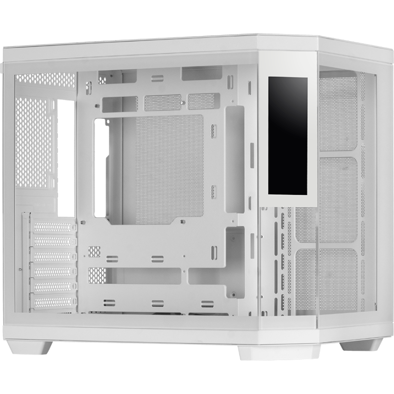 Case Mars Gaming MC-3TCORELCD White - MC-3TCORELCDW