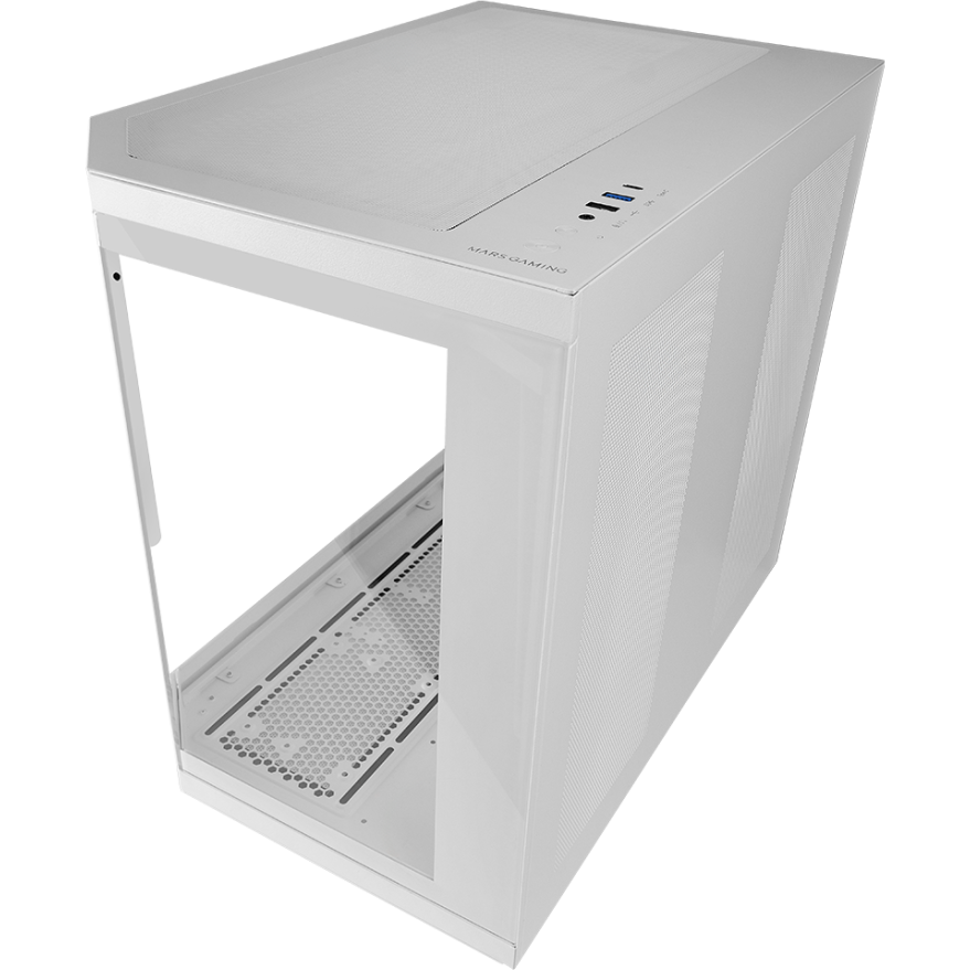 Case Mars Gaming MC-3TCORELCD White - MC-3TCORELCDW - photo 2