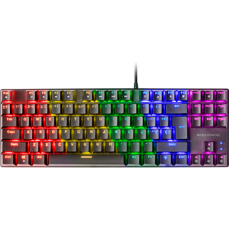 Keyboard Mars Gaming MK80 RGB Black - MK80BRFR