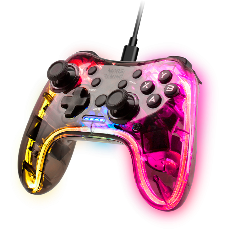 Gamepad Mars Gaming MGP-C RGB Transparent - MGPC - photo 5
