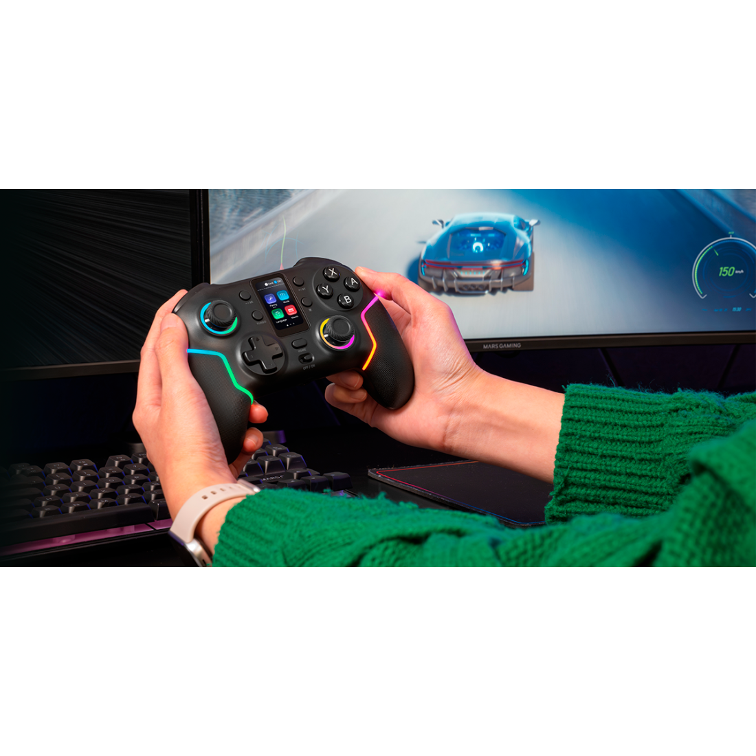 Gamepad Mars Gaming MGP-V3 RGB Black - MGPV3 - photo 4