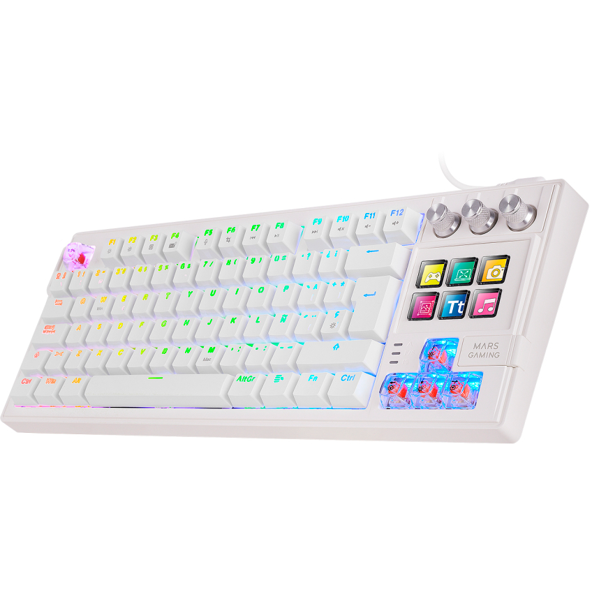 Keyboard Mars Gaming MK Master White - MKMASTERWFR