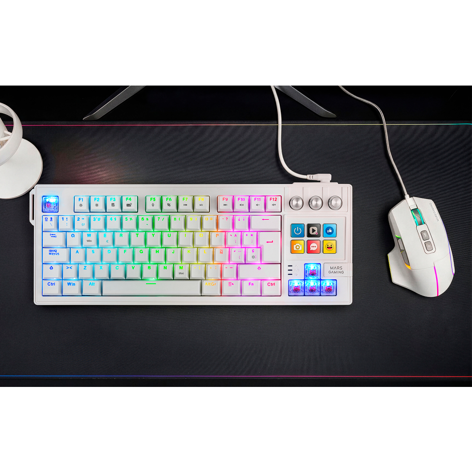 Keyboard Mars Gaming MK Master White - MKMASTERWFR - photo 6