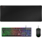 Keyboard + Mouse + Mouse Pad Mars Gaming MCPX RGB White - MCPXWFR