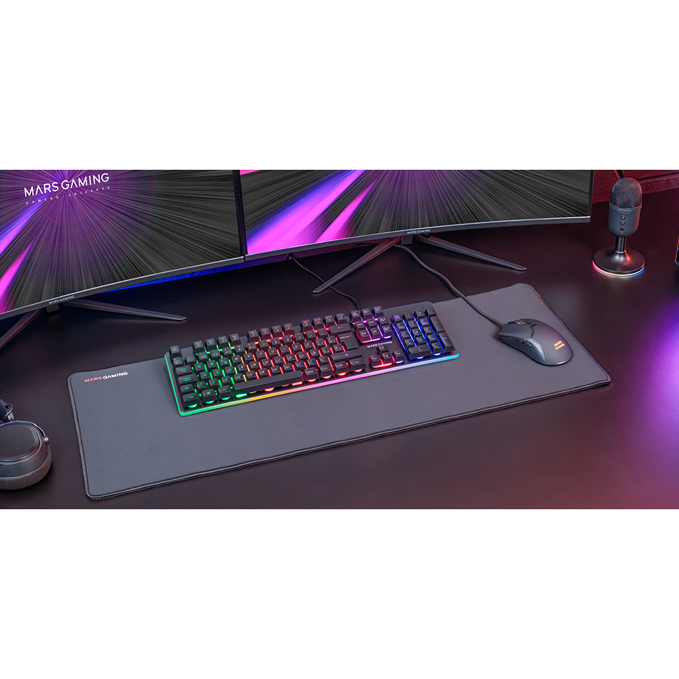 Keyboard + Mouse + Mouse Pad Mars Gaming MCPX RGB White - MCPXWFR - photo 3
