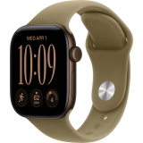 Montres connectées Apple Watch Series 12 42mm Dark Bronze Aluminium Case with Olive Sport Band S/M (MJEF4ZR/A)