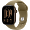 Montres connectées Apple Watch Series 12 42mm Dark Bronze Aluminium Case with Olive Sport Band S/M (MJEF4ZR/A)