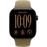 Montres connectées Apple Watch Series 12 42mm Dark Bronze Aluminium Case with Olive Sport Band S/M (MJEF4ZR/A)