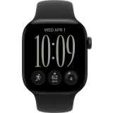 Montres connectées Apple Watch Series 12 42mm Black Aluminium Case with Black Sport Band S/M (MJEA4ZR/A)