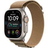 Montres connectées Apple Watch Ultra 4 49mm 5G Natural Titanium Case with Desert Alpine Loop L (MJAG4QF/A)