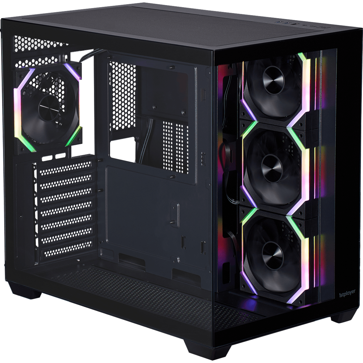 Boîtier 1STPLAYER BV7 ARGB Black - BV7-BK-4FA7-2FA7R - photo 2