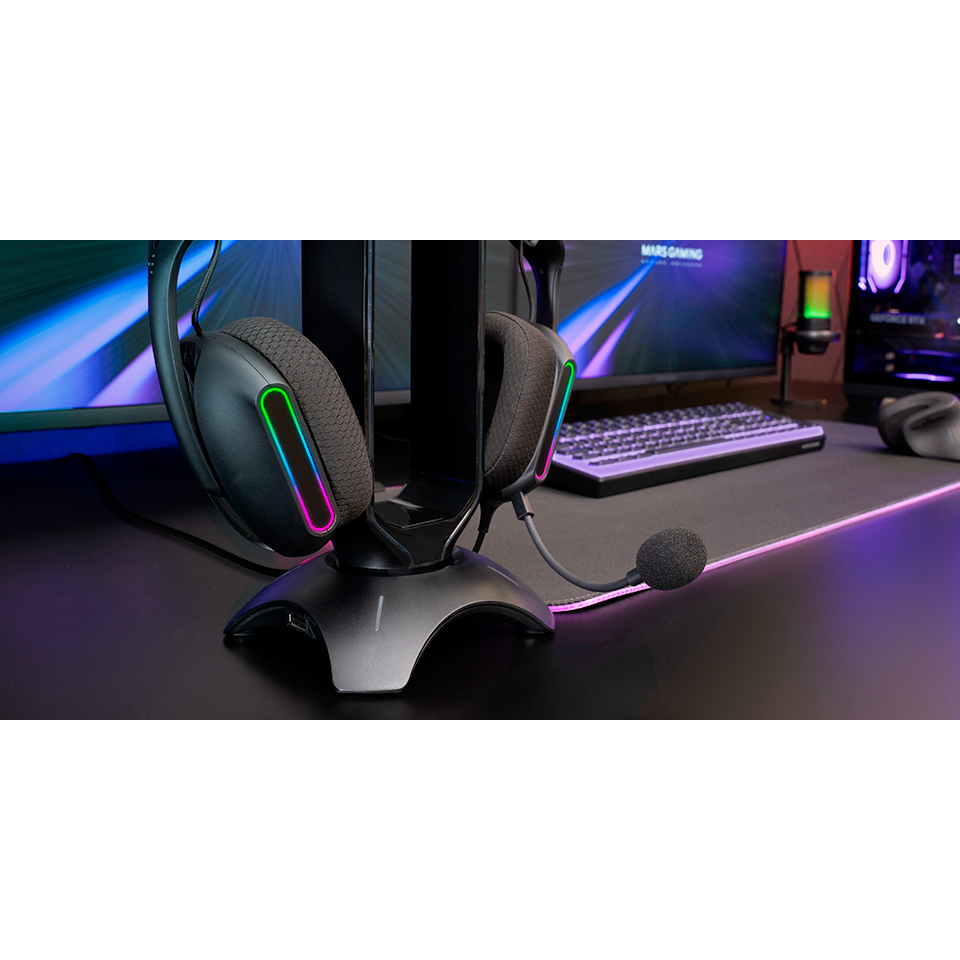 Casque audio Mars Gaming MH-Pro RGB Black - MHPRO - photo 3