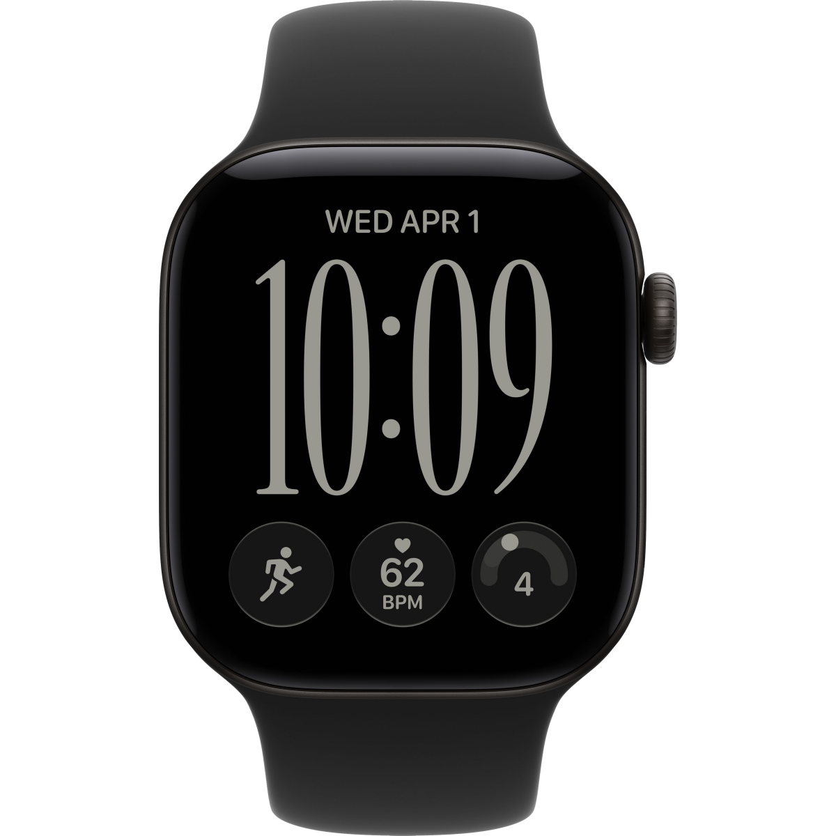 Montres connectées Apple Watch Series 12 42mm Black Aluminium Case with Black Sport Band M/L (MJEC4ZR/A) - photo 2