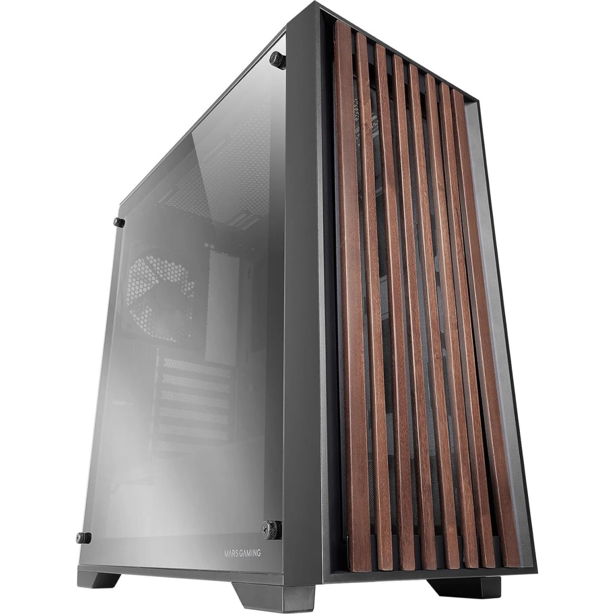 Boîtier Mars Gaming MC-WOOD Chrome Plated - MCWOODC