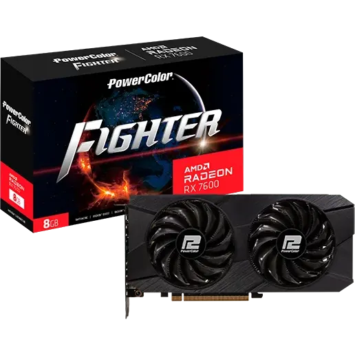 Carte graphique AMD Radeon RX 7600 PowerColor Fighter 8GB (RX7600 8G-F/V2) - photo 6